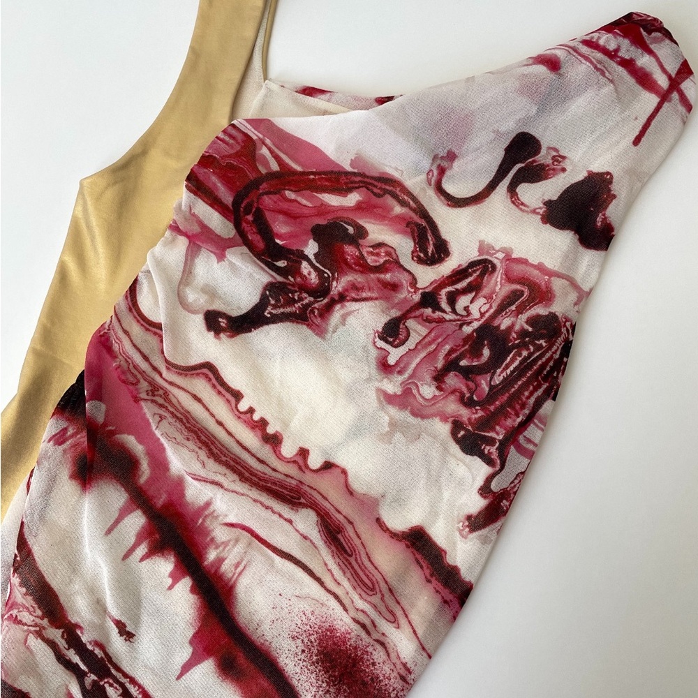 Jean Paul Gaulthier Soleil Graphic Printed Tank Top - Picture 3 of 5